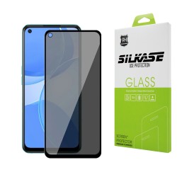 Folie sticla privacy SILKASE pentru Oneplus Nord 2T, Full Glue, Full display, negru