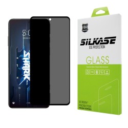 Folie sticla privacy UV, SILKASE pentru Xiaomi BlackShark 5 Pro, Full Glue, Full display, negru Folie sticla privacy UV, SILKASE pentru Xiaomi BlackShark 5 Pro, Full Glue, Full display, negru