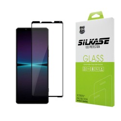 Folie sticla SILKASE pentru Sony Xperia 1 IV, Full Glue, Full display, negru