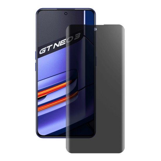 Folie privacy mata SILKASE pentru Realme GT Neo 3, protectie ecran,silicon (GT Neo 3T, F4993) by www.silkase.ro