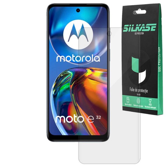 Folie SILKASE pentru Motorola Moto E32, protectie ecran,silicon regenerabil (Moto E32, F4880) by www.silkase.ro