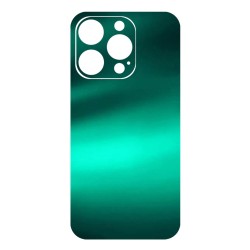 Folie skin SILKASE pentru Apple iPhone 14 Pro, verde emerald, protectie spate telefon