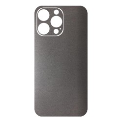 Folie skin SILKASE pentru Apple iPhone 14 Pro Max, gri brushed, protectie spate telefon Folie skin SILKASE pentru Apple iPhone 14 Pro Max, gri brushed, protectie spate telefon