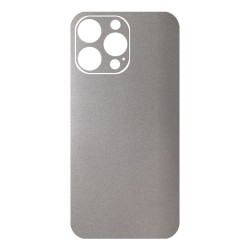 Folie skin SILKASE pentru Apple iPhone 14 Pro Max, gri deschis, protectie spate telefon Folie skin SILKASE pentru Apple iPhone 14 Pro Max, gri deschis, protectie spate telefon