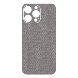 Folie skin SILKASE pentru Apple iPhone 14 Pro Max, gri hex, protectie spate telefon Folie skin SILKASE pentru Apple iPhone 14 Pro Max, gri hex, protectie spate telefon