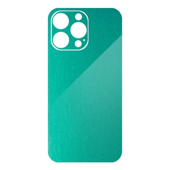 Folie skin SILKASE pentru Apple iPhone 14 Pro Max, turcoaz metalic, protectie spate telefon (iPhone 14 Pro Max, S0905) by www.silkase.ro