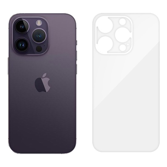 Folie spate SILKASE pentru Apple iPhone 14 Pro, protectie spate, silicon regenerabil (iPhone 14 Pro, F5108) by www.silkase.ro