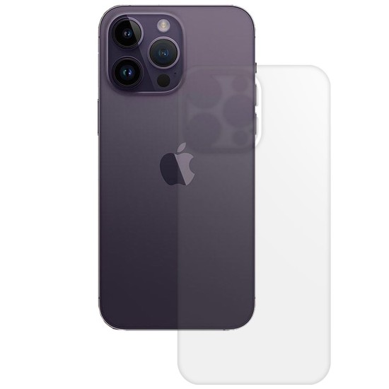 Folie spate mata SILKASE pentru Apple iPhone 14 Pro Max, protectie spate, silicon (iPhone 14 Pro Max, F5119) by www.silkase.ro