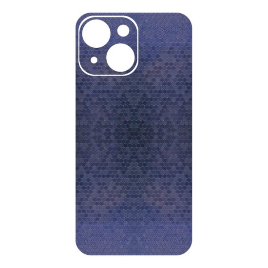 Folie skin SILKASE pentru Apple iPhone 14, albastru hexa, protectie spate telefon (iPhone 14, S0815) by www.silkase.ro