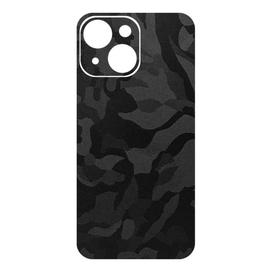 Folie skin SILKASE pentru Apple iPhone 14, camo negru, protectie spate telefon (SILKASE, iPhone 14) by www.silkase.ro Folie skin SILKASE pentru Apple iPhone 14, camo negru, protectie spate telefon (iPhone 14, S0818) by www.silkase.ro