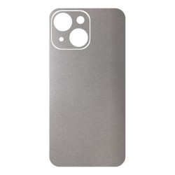 Folie skin SILKASE pentru Apple iPhone 14, gri deschis, protectie spate telefon