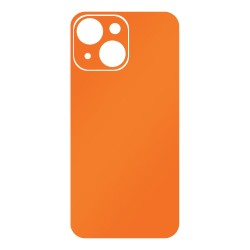 Folie skin SILKASE pentru Apple iPhone 14, portocaliu mat, protectie spate telefon