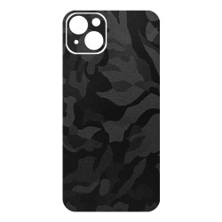 Folie skin SILKASE pentru Apple iPhone 14 Plus, camo negru, protectie spate telefon Folie skin SILKASE pentru Apple iPhone 14 Plus, camo negru, protectie spate telefon