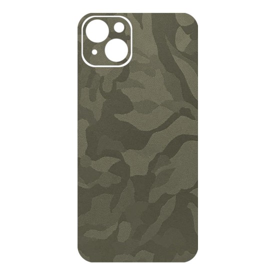 Folie skin SILKASE pentru Apple iPhone 14 Plus, camo verde, protectie spate telefon (iPhone 14 Plus, S0843) by www.silkase.ro