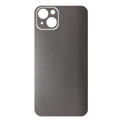 Folie skin SILKASE pentru Apple iPhone 14 Plus, gri brushed, protectie spate telefon Folie skin SILKASE pentru Apple iPhone 14 Plus, gri brushed, protectie spate telefon