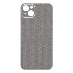 Folie skin SILKASE pentru Apple iPhone 14 Plus, gri hex, protectie spate telefon Folie skin SILKASE pentru Apple iPhone 14 Plus, gri hex, protectie spate telefon