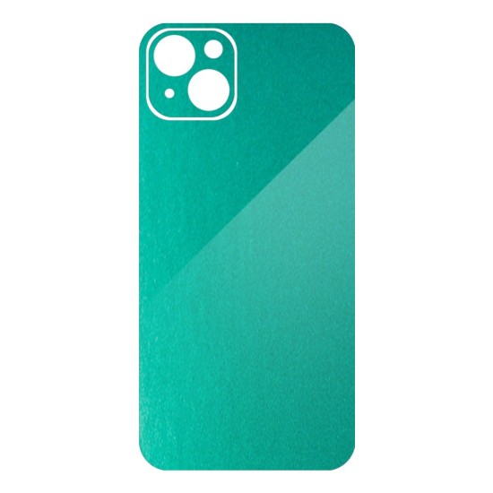 Folie skin SILKASE pentru Apple iPhone 14 Plus, turcoaz metalic, protectie spate telefon (iPhone 14 Plus, S0857) by www.silkase.ro