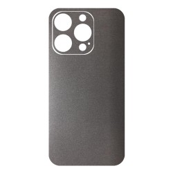 Folie skin SILKASE pentru Apple iPhone 14 Pro, gri brushed, protectie spate telefon Folie skin SILKASE pentru Apple iPhone 14 Pro, gri brushed, protectie spate telefon