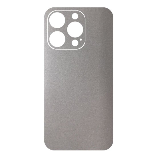 Folie skin SILKASE pentru Apple iPhone 14 Pro, gri deschis, protectie spate telefon (iPhone 14 Pro, S0870) by www.silkase.ro