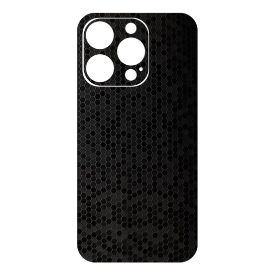 Folie skin SILKASE pentru Apple iPhone 14 Pro, negru hexa, protectie spate telefon (iPhone 14 Pro, S0876) by www.silkase.ro
