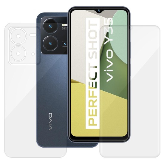 Set 2 folii SILKASE pentru Vivo Y35, protectie telefon,silicon regenerabil (Y35, F5506) by www.silkase.ro
