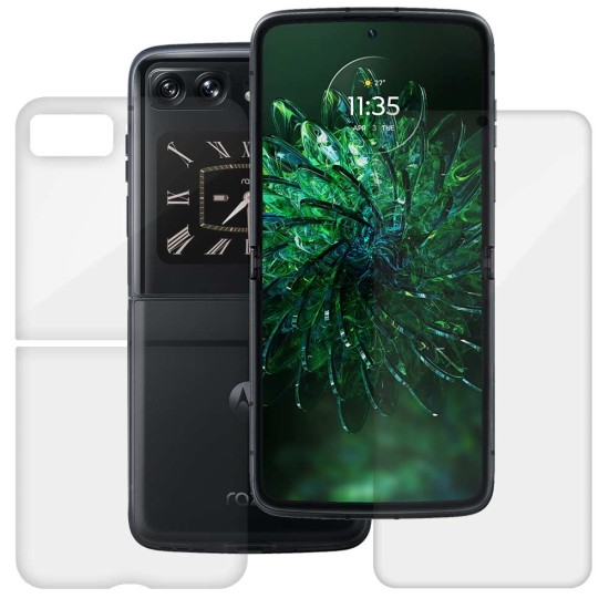 Set 2 folii SILKASE pentru Motorola Moto Razr 2022, protectie telefon,silicon regenerabil (SILKASE, Motorola) by www.silkase.ro Set 2 folii SILKASE pentru Motorola Moto Razr 2022, protectie telefon,silicon regenerabil (Razr (2022), F5520) by www.silkase.ro