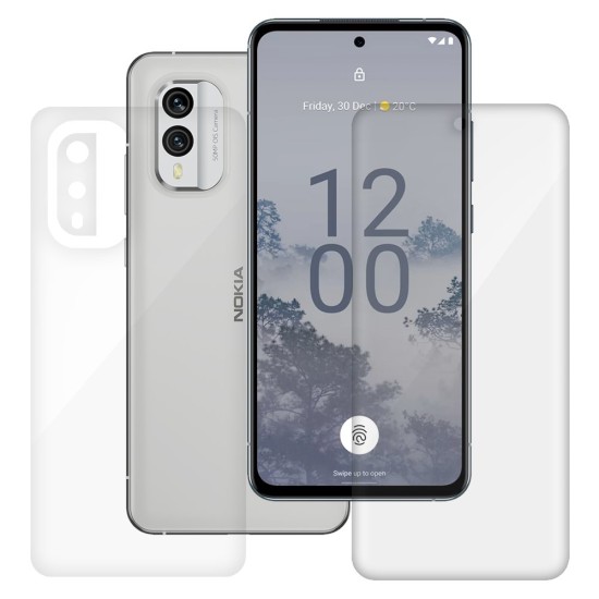 Set 2 folii SILKASE pentru Nokia X30, protectie telefon,silicon regenerabil (X30 5G, F5426) by www.silkase.ro