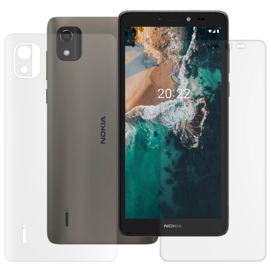 Set 2 folii mate SILKASE pentru Nokia C2 2nd Edition, protectie telefon,silicon (X100, F5445) by www.silkase.ro
