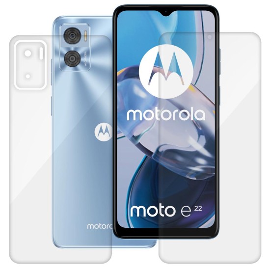 Set 2 folii SILKASE pentru Motorola Moto E22, protectie telefon,silicon regenerabil (Moto E22, F5466) by www.silkase.ro