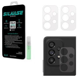 Set 3 folii SILKASE pentru Samsung Galaxy A53, protectie camera foto, silicon regenerabil