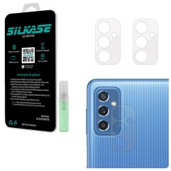 Set 3 folii SILKASE pentru Samsung Galaxy M52 5G, protectie camera foto, silicon regenerabil