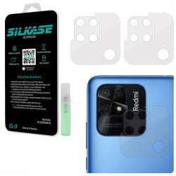 Set 3 folii SILKASE pentru Xiaomi Redmi 10C, protectie camera foto, silicon regenerabil