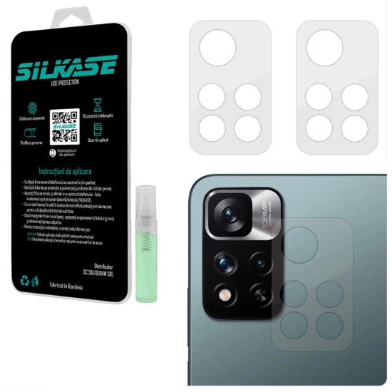 Set 3 folii SILKASE pentru Xiaomi Redmi Note 11 Pro Plus 5G, protectie camera foto, silicon regenerabil (SILKASE, Folii Silicon Camera) by www.silkase.ro Set 3 folii SILKASE pentru Xiaomi Redmi Note 11 Pro Plus 5G, protectie camera foto, silicon regenerabil (Redmi Note 11 Pro+ 5G, C0363) by www.silkase.ro
