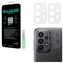 Set 3 folii SILKASE pentru Samsung Galaxy A23, protectie camera foto, silicon regenerabil