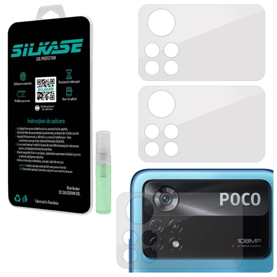 Set 3 folii SILKASE pentru Xiaomi Poco X4 Pro, protectie camera foto, silicon regenerabil (SILKASE, Folii Silicon Camera) by www.silkase.ro Set 3 folii SILKASE pentru Xiaomi Poco X4 Pro, protectie camera foto, silicon regenerabil (Poco X4 Pro 5G, C0372) by www.silkase.ro