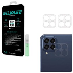 Set 3 folii SILKASE pentru Samsung Galaxy M33, protectie camera foto, silicon regenerabil