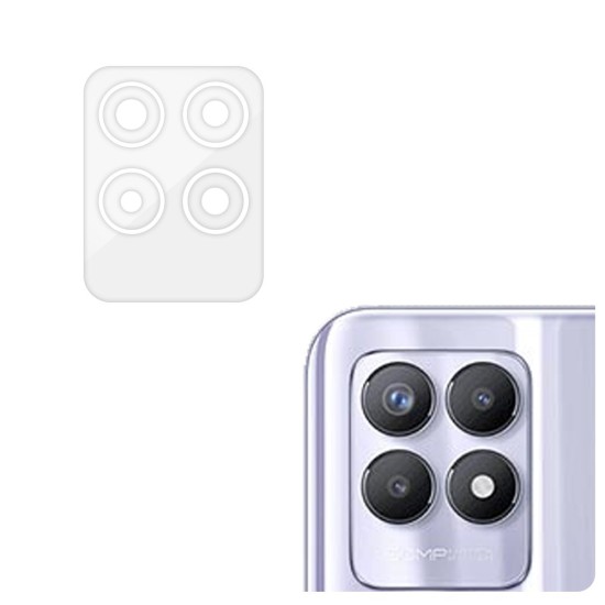 Set 3 folii SILKASE pentru Realme 8i, protectie camera foto, silicon regenerabil (C25Y, C0413) by www.silkase.ro