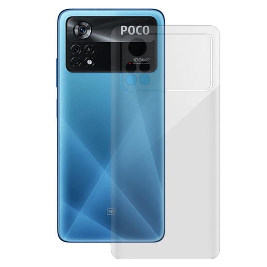 Folie spate SILKASE pentru Xiaomi Poco X4 Pro 5G, protectie silicon regenerabil (Poco X4 Pro 5G, F4567) by www.silkase.ro