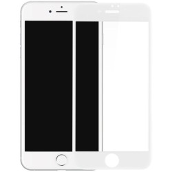 Folie sticla mata SILKASE pentru Apple iPhone SE 3 2022, Full Glue, Full display,culoare alba