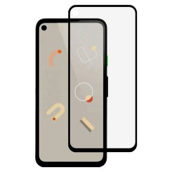 Folie sticla mata SILKASE pentru Google Pixel 4a, Full Glue, Full display, negru