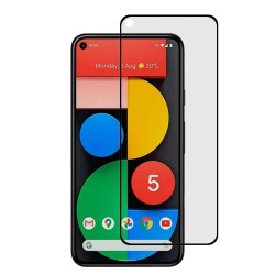 Folie sticla mata SILKASE pentru Google Pixel 5, Full Glue, Full display, negru