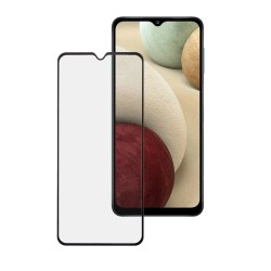 Folie sticla mata SILKASE pentru Samsung A12, Full Glue, Full display, negru