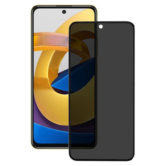 Folie sticla privacy SILKASE pentru Xiaomi Poco M4 Pro, Full Glue, Full display (Poco M4 Pro, F4296) by www.silkase.ro