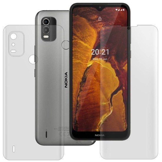 Set 2 folii mate SILKASE pentru Nokia C21 Plus, protectie telefon, silicon regenerabil (C22, F4647) by www.silkase.ro