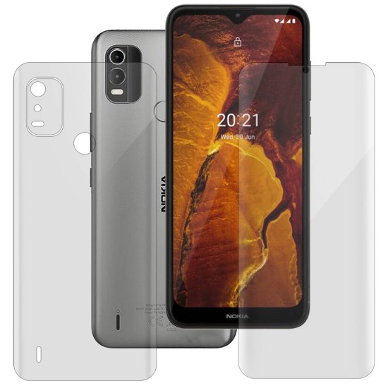 Set 2 folii SILKASE pentru Nokia C21 Plus, protectie telefon, silicon regenerabil (C22, F4644) by www.silkase.ro