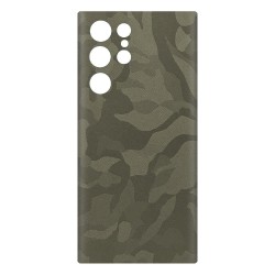 Folie skin SILKASE pentru Samsung S22 Ultra, camo verde, protectie spate telefon Folie skin SILKASE pentru Samsung S22 Ultra, camo verde, protectie spate telefon