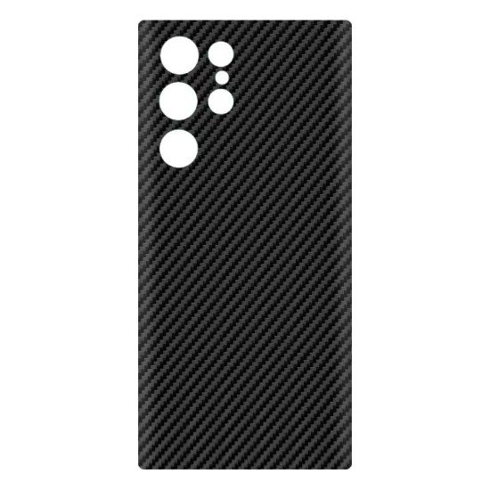 Folie skin SILKASE pentru Samsung S22 Ultra, carbon,  protectie spate telefon (Telefoane Samsung, S0460) by www.silkase.ro