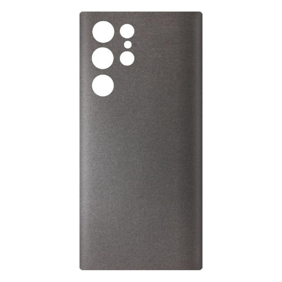 Folie skin SILKASE pentru Samsung S22 Ultra, gri brushed,  protectie spate telefon (Telefoane Samsung, S0461) by www.silkase.ro