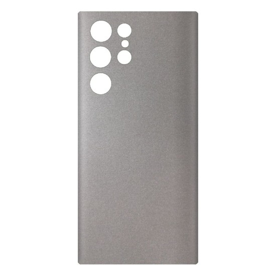 Folie skin SILKASE pentru Samsung S22 Ultra, gri deschis,  protectie spate telefon (Telefoane Samsung, S0462) by www.silkase.ro