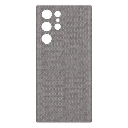 Folie skin SILKASE pentru Samsung S22 Ultra, gri hex, protectie spate telefon Folie skin SILKASE pentru Samsung S22 Ultra, gri hex, protectie spate telefon